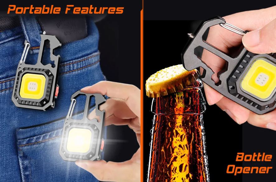 Miniatura 4 de Linterna llavero recargable multiusos