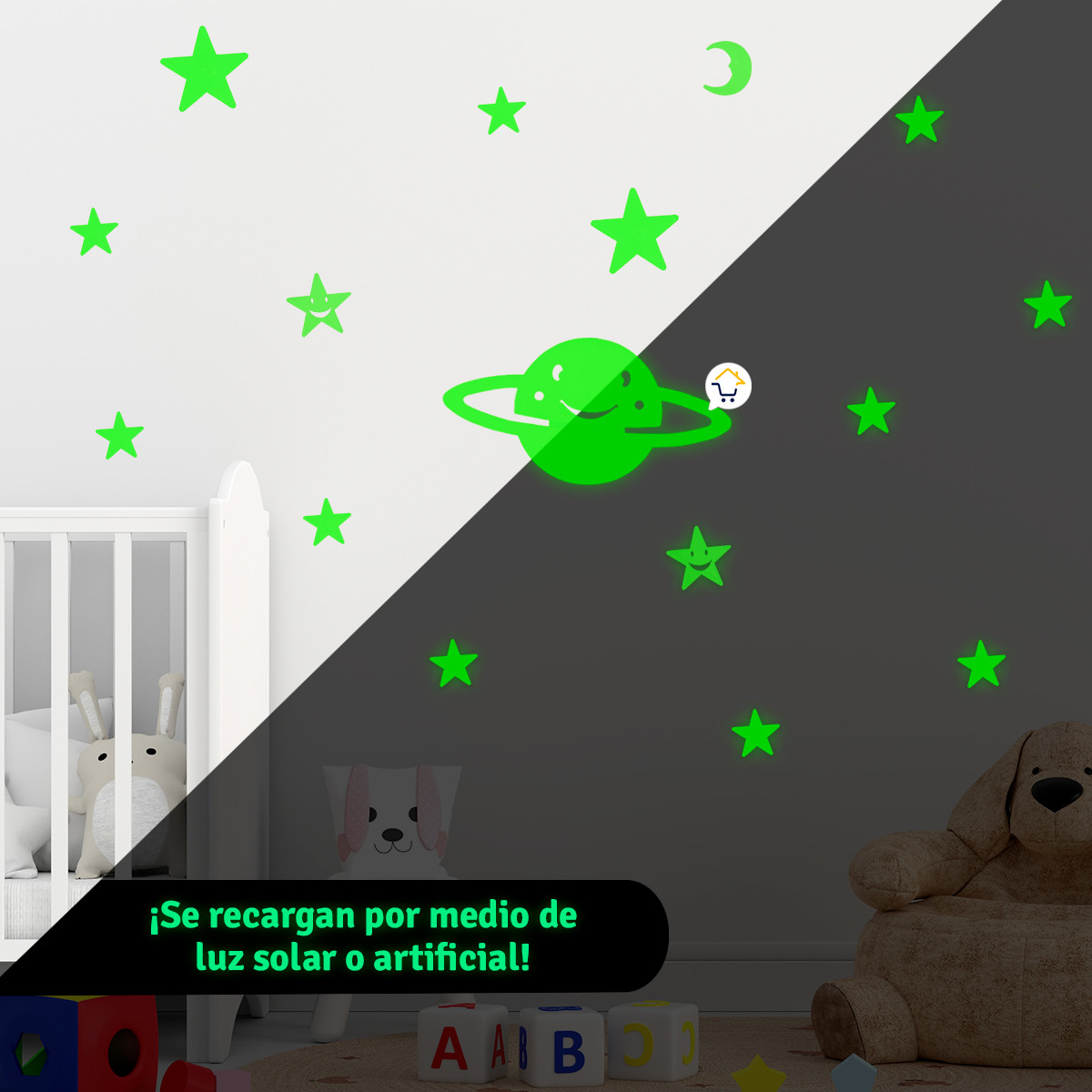 Miniatura 5 de Figuras Luminosas 3D Fluorescente FIG006