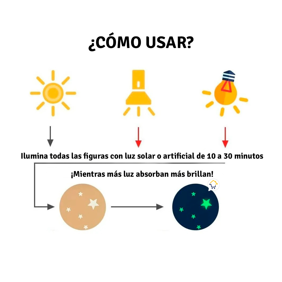 Miniatura 3 de Figuras Luminosas 3D Fluorescente FIG006