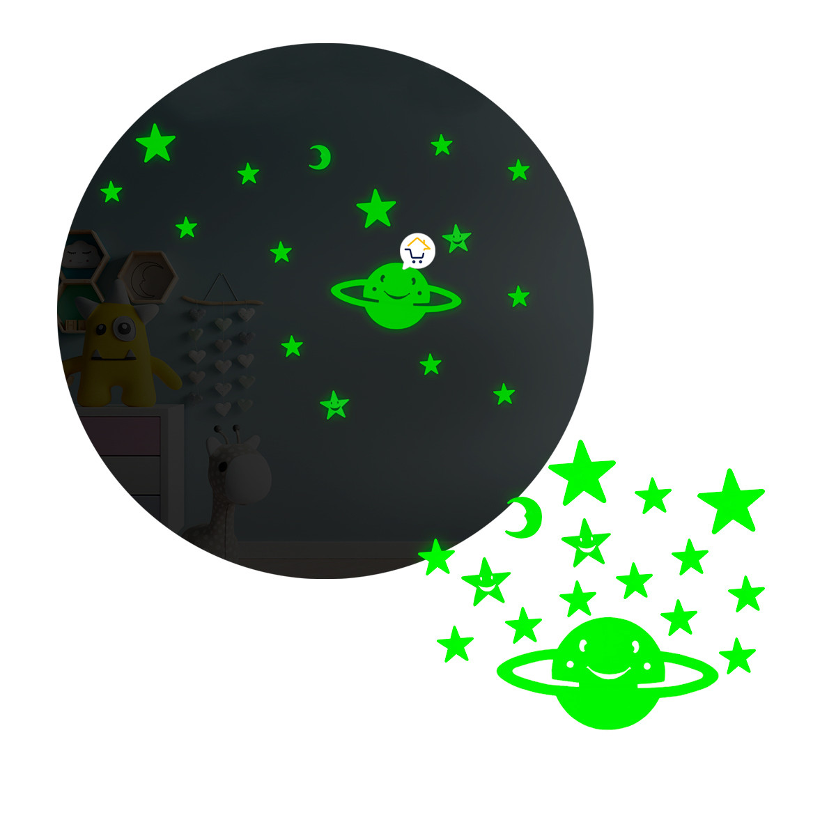 Miniatura 2 de Figuras Luminosas 3D Fluorescente FIG006