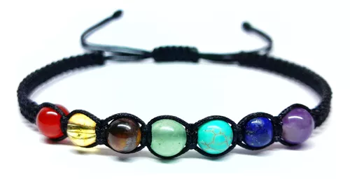 Miniatura 2 de Pulsera China 7 chakras hilo doble