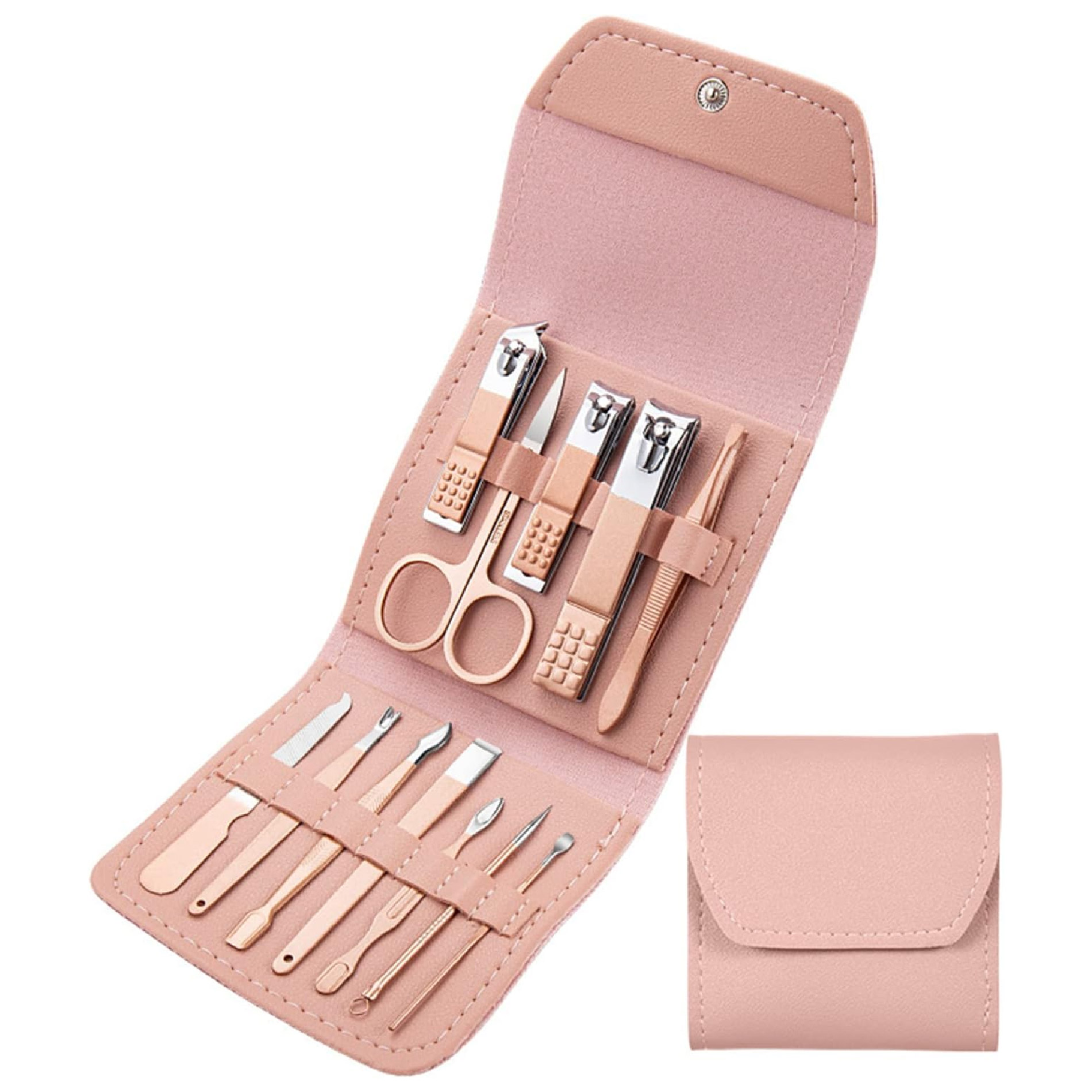 Vista 2 de Kit Manicure Pedicure X12 Piezas Viajero