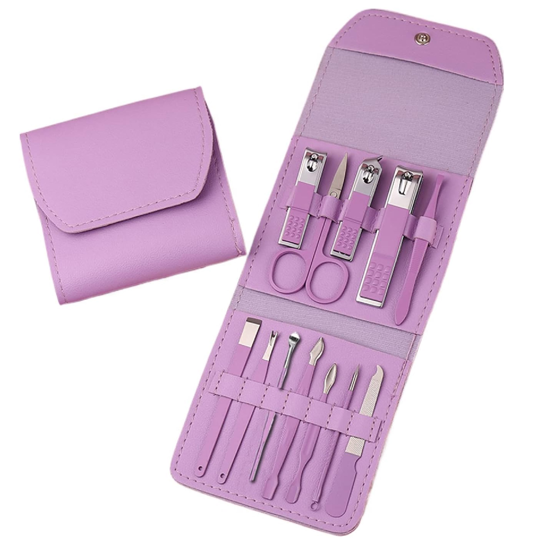 Vista 4 de Kit Manicure Pedicure X12 Piezas Viajero