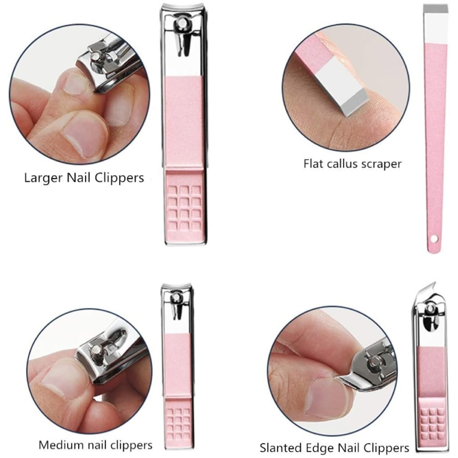 Vista 8 de Kit Manicure Pedicure X12 Piezas Viajero