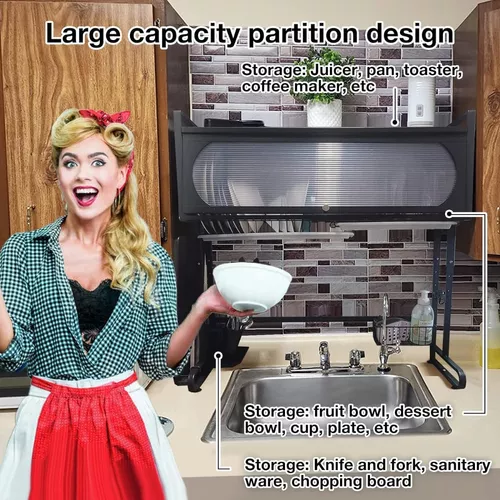 Miniatura 3 de Organizador Con Tapa Escurridor Platos