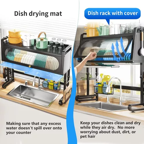 Miniatura 4 de Organizador Con Tapa Escurridor Platos