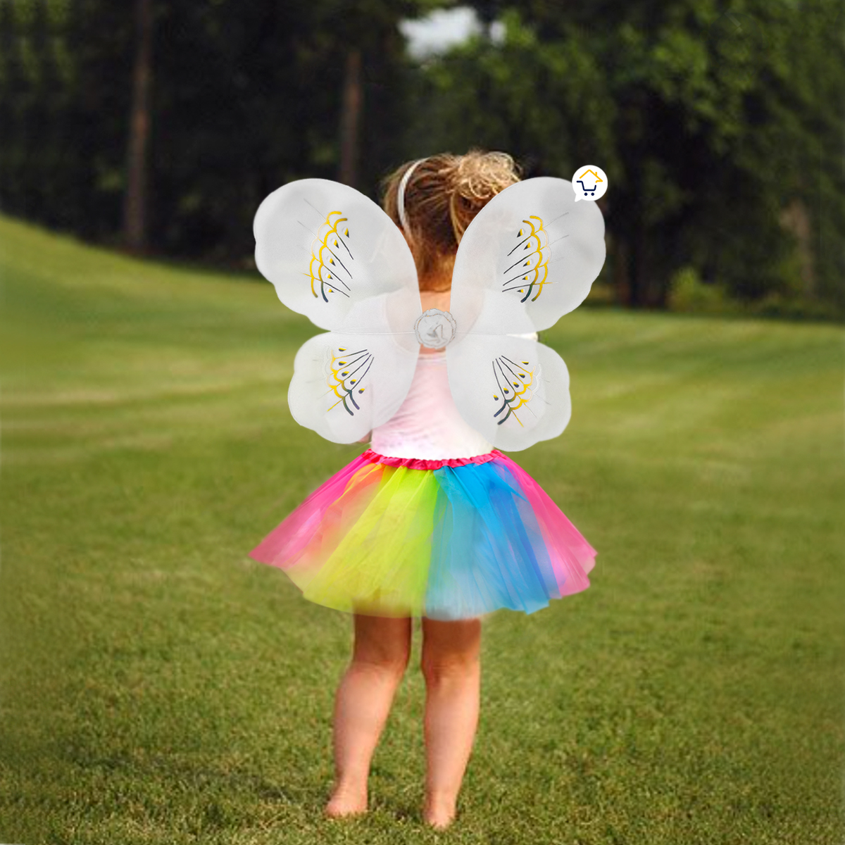Miniatura 4 de Disfraz Hada Mariposa Tutu Alas OF822
