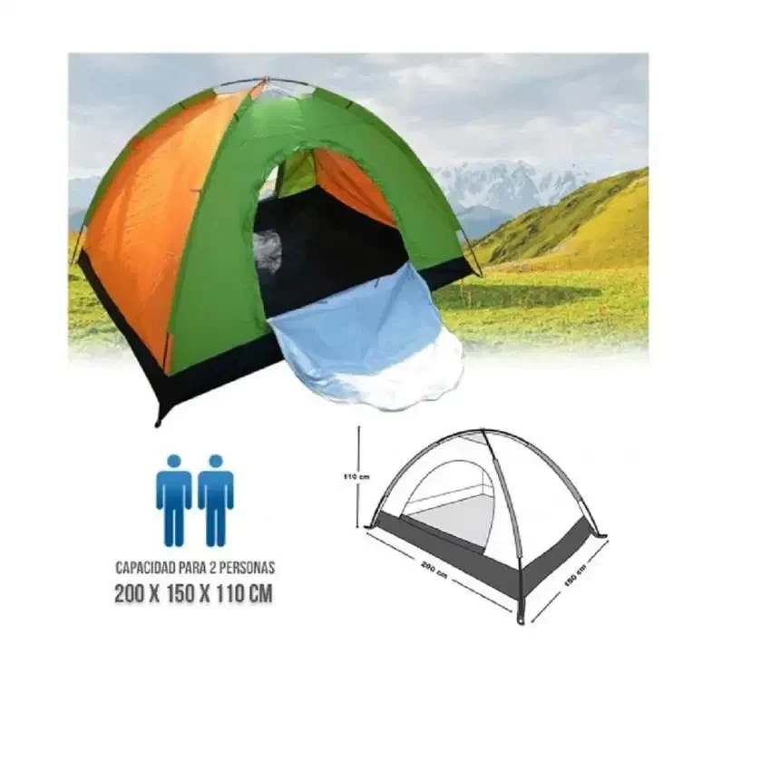 Carpa Camping Para 2 Personas Impermeabl disponible en Yaxa Colombia