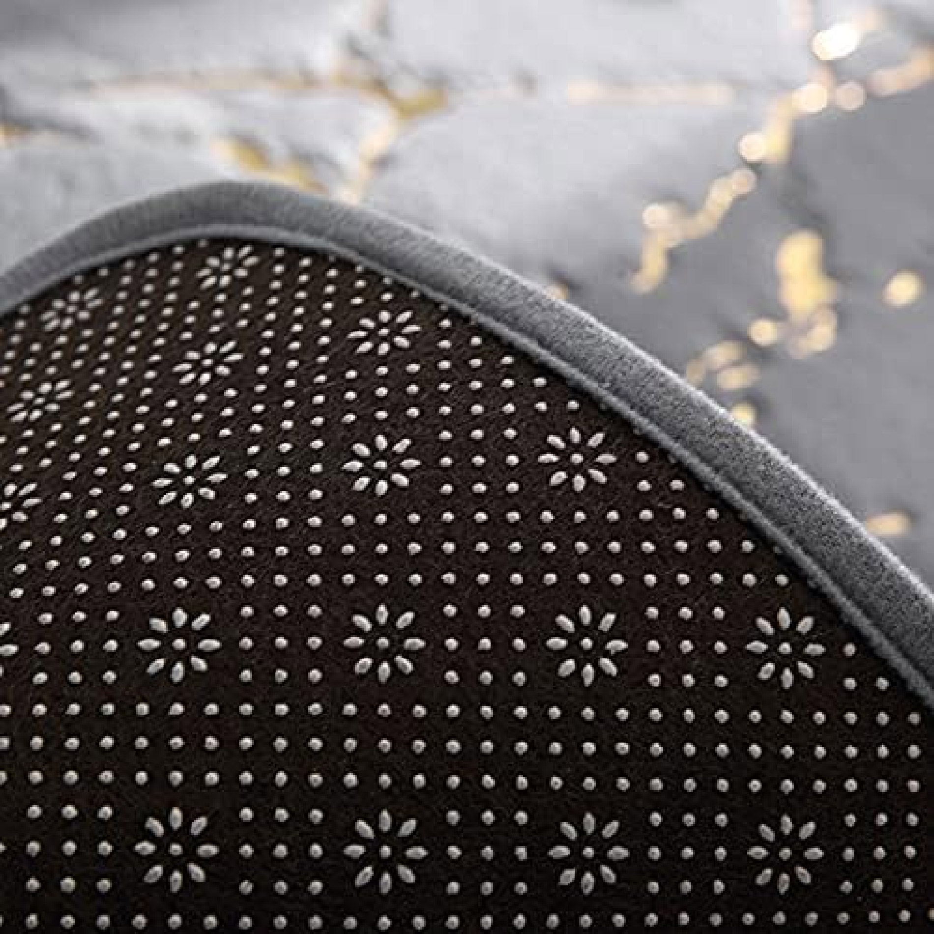 Vista 9 de Tapete Afelpado Antideslizante Para Baño - Color: Azul