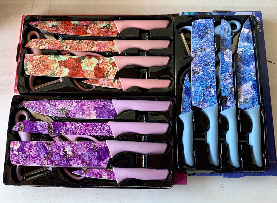 Juego De 5 Piezas De Cuchillos De Cocina