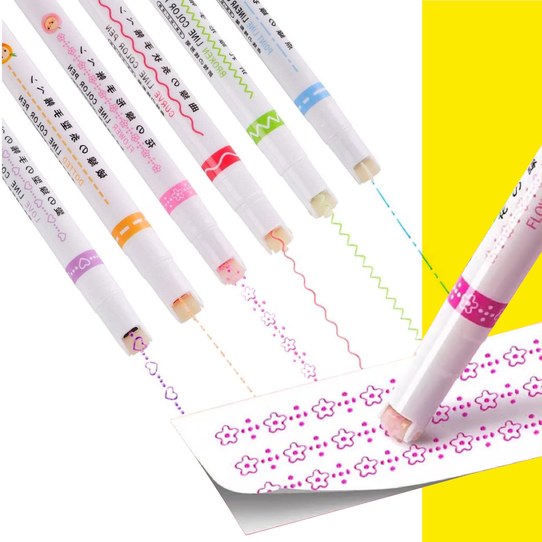 Miniatura 2 de Marcadores De Rodillo Figuras X6 Und