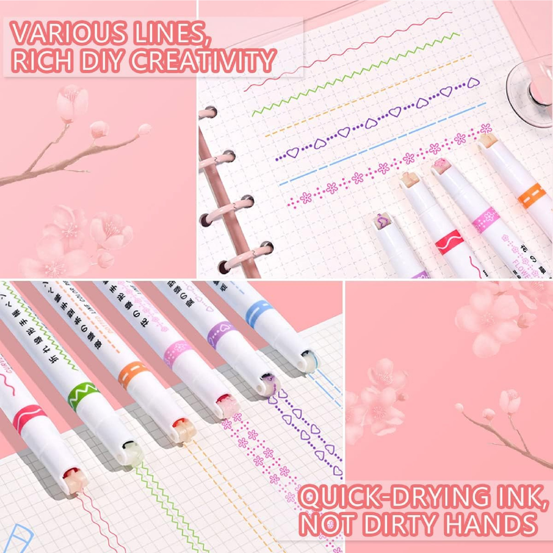 Miniatura 5 de Marcadores De Rodillo Figuras X6 Und