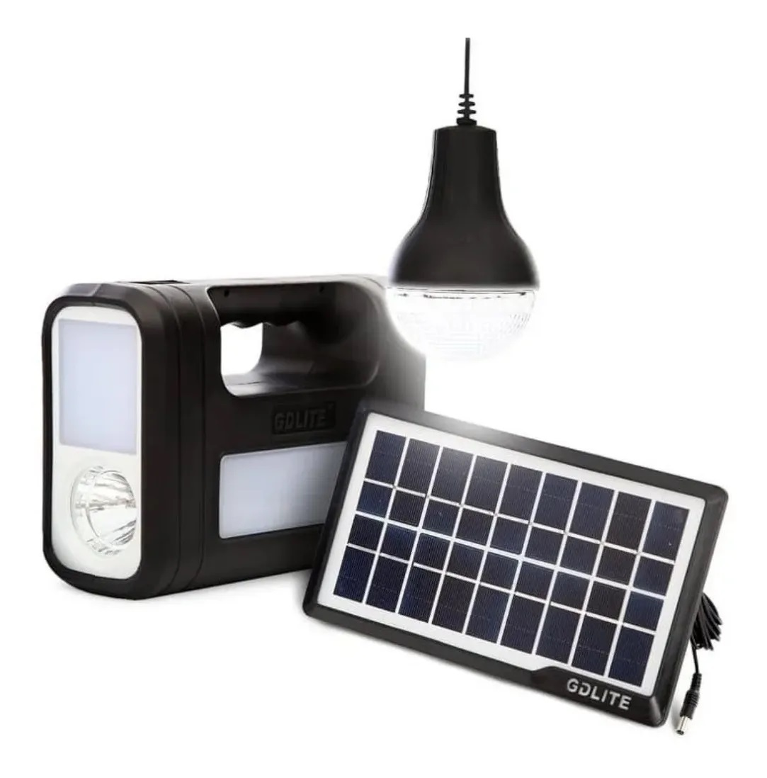 Miniatura 2 de Kit Solar GD8017 3 Bombillos linterna