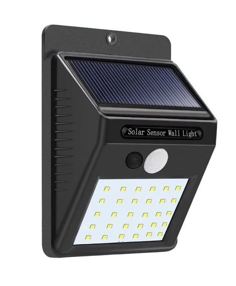 Lampara 30 leds Panel Solar Exteriores