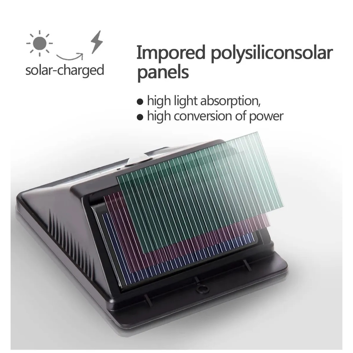 Miniatura 2 de Lampara 30 leds Panel Solar Exteriores