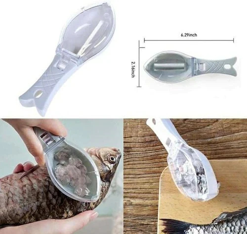 Miniatura 2 de Cepillo Raspador Quita Escamas De Pescad