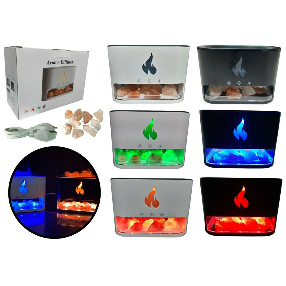 Humificador Fogata Difusor Chimenea Led