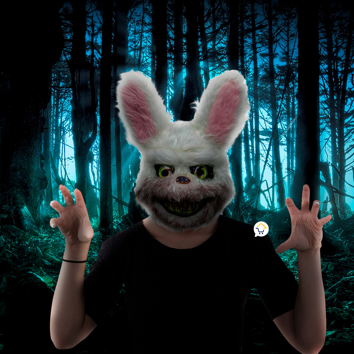 Miniatura 3 de Mascara Conejo Purga Halloween OF329