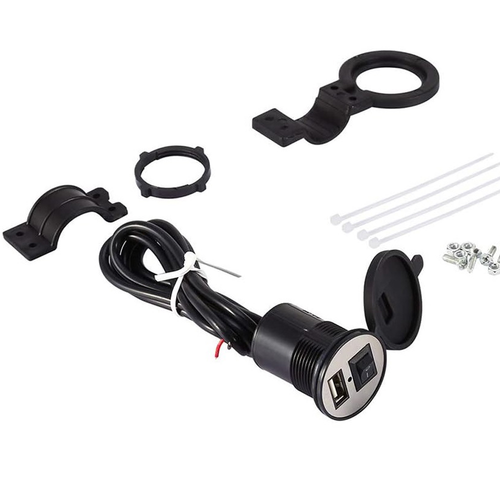 Miniatura 2 de Soporte De Moto Con Cargador Usb Para Ce