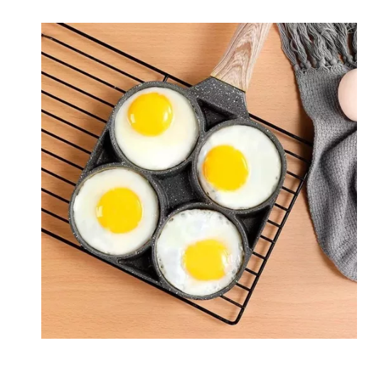 Sartén Antiadherente de 4 Puestos: ¡Revoluciona tu Cocina!