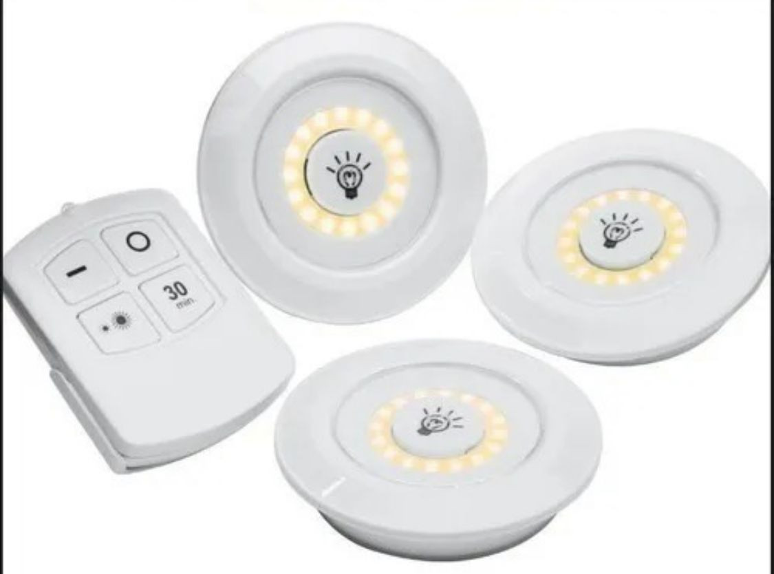 Set De Luces X3 Inalambricas Con Control