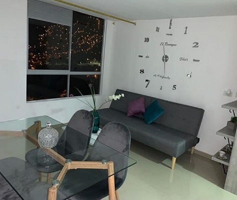 Miniatura 3 de RELOJ 3D 100X100CM+FRASE EN VINILO PLATA