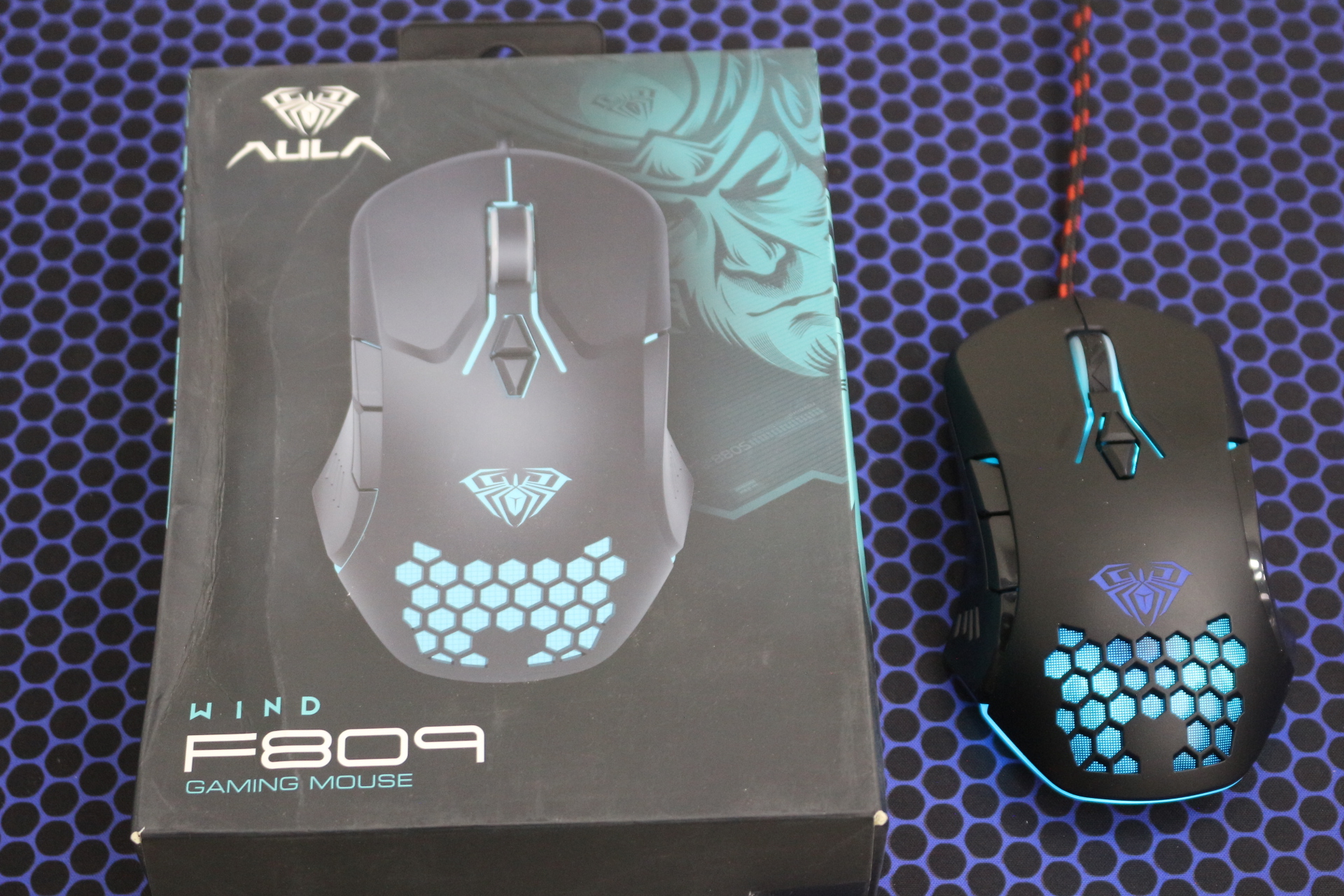 mouse-raton gamer aula wind f809