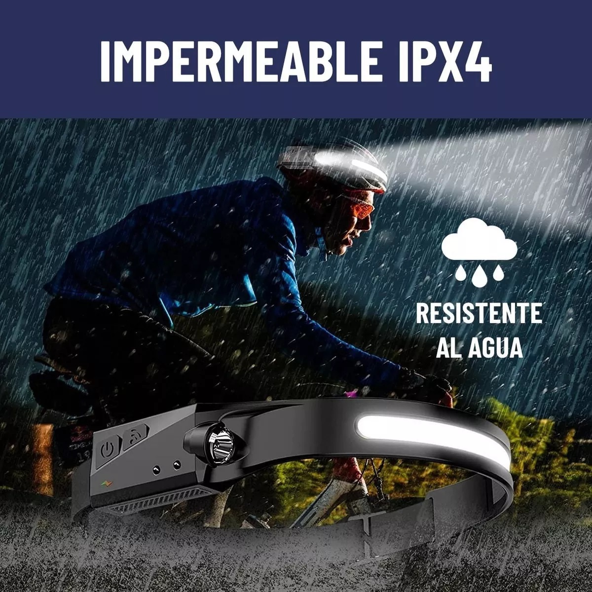 Miniatura 9 de Linterna Frontal Luz Led Camping De Cabe