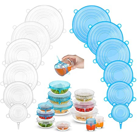 TAPAS DE SILICONA SET X 6 REDONDO