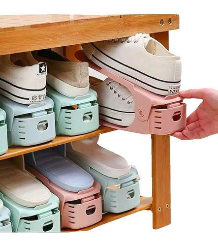 Vista 3 de ORGANIZADOR ACOMODADOR ZAPATOS - COLOR: AMARILLO, CANTIDAD: X9