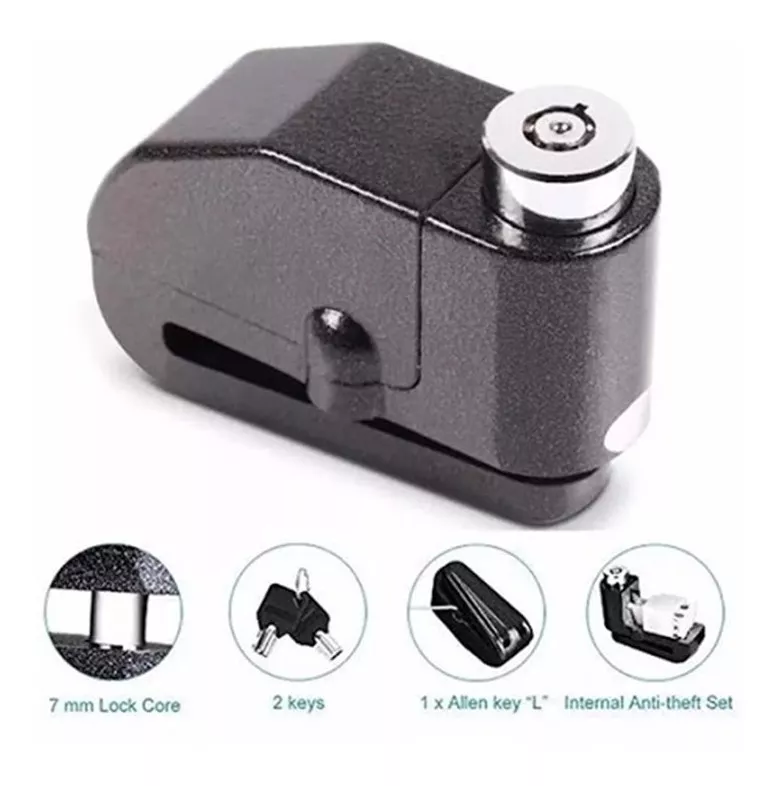 Miniatura 5 de Candado moto alarma freno de disco