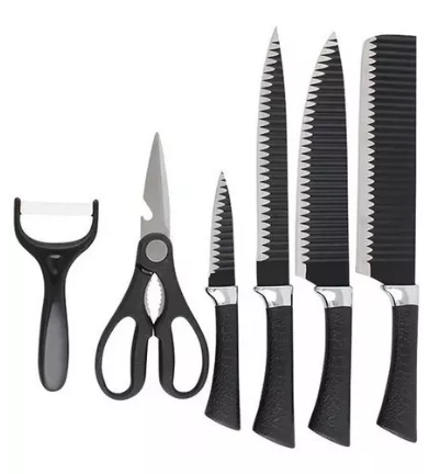 Juego de cuchillos antiadherentes