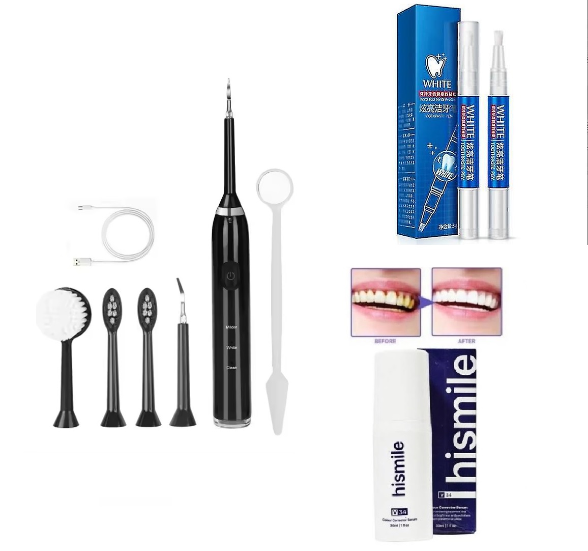 SET DENTAL (NEGRO)+ CREMA MORADA + LAPIZ