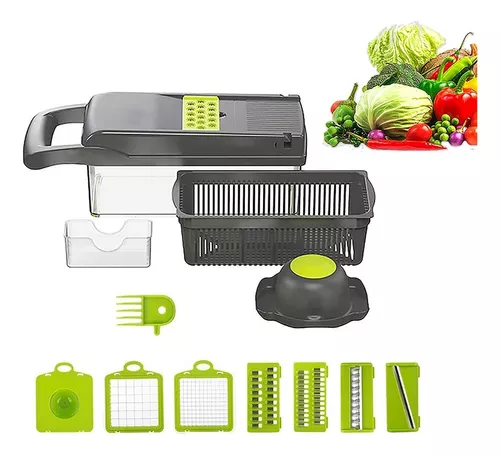 Rallador Picador Verduras 14pcs  VERD