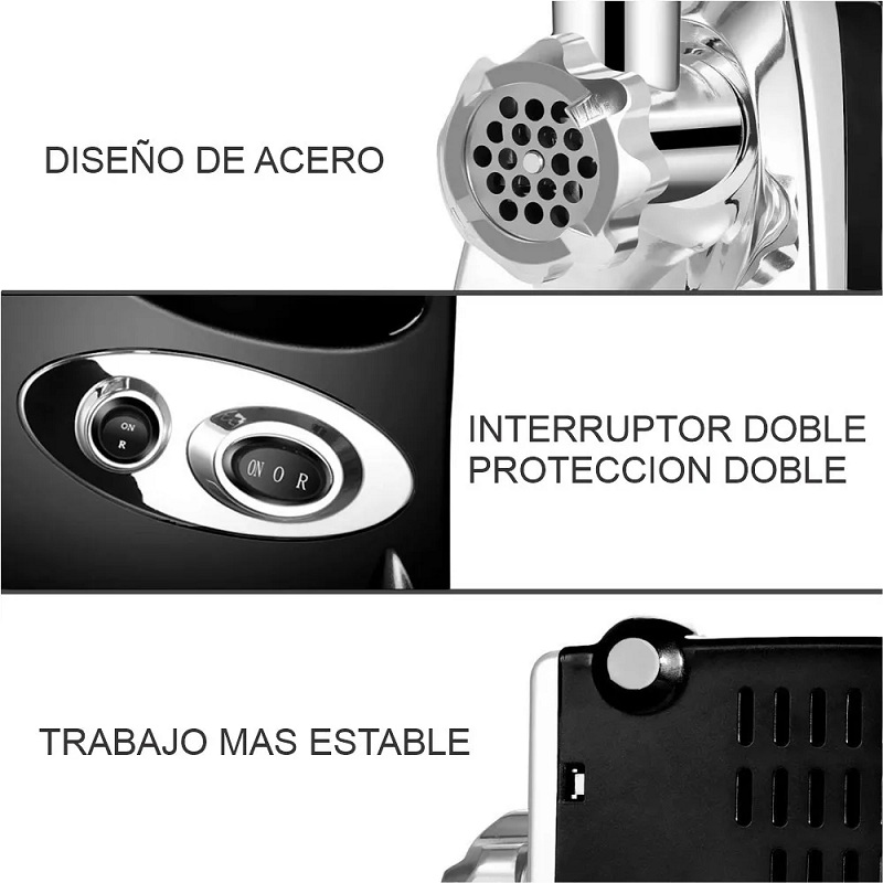 Miniatura 2 de Molino Eléctrico Picador De Carne