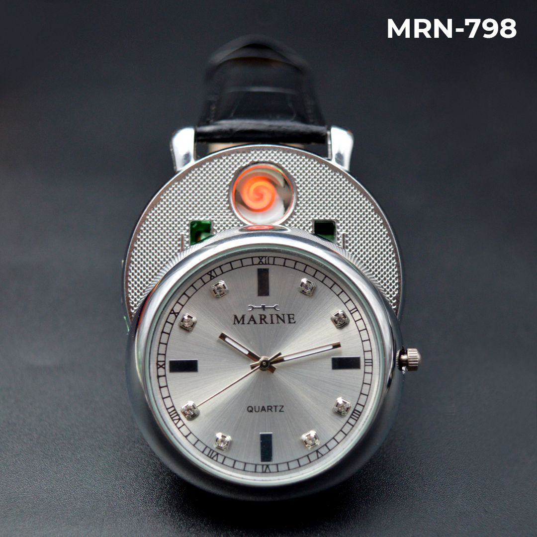Miniatura 5 de MRN-798 RELOJ MARINE PAVONADO/PLATA CUER