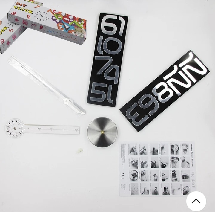 Miniatura 9 de RELOJ 3D GRANDE 100X100CM PLATEADO