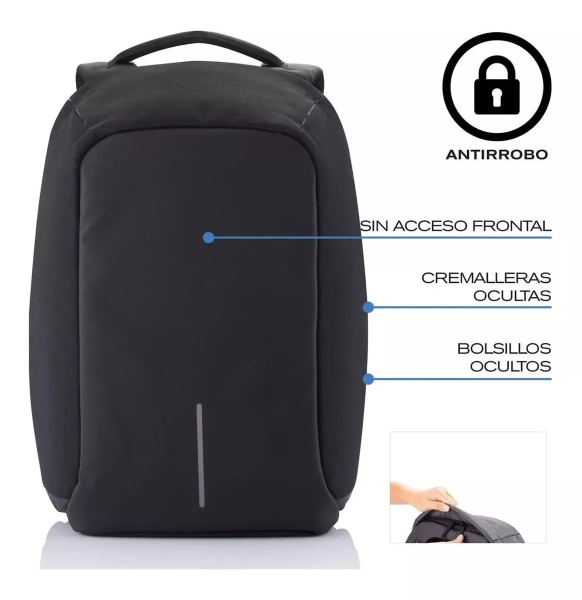 Miniatura 10 de Combo Maleta Antirrobo + Barbera-Patille