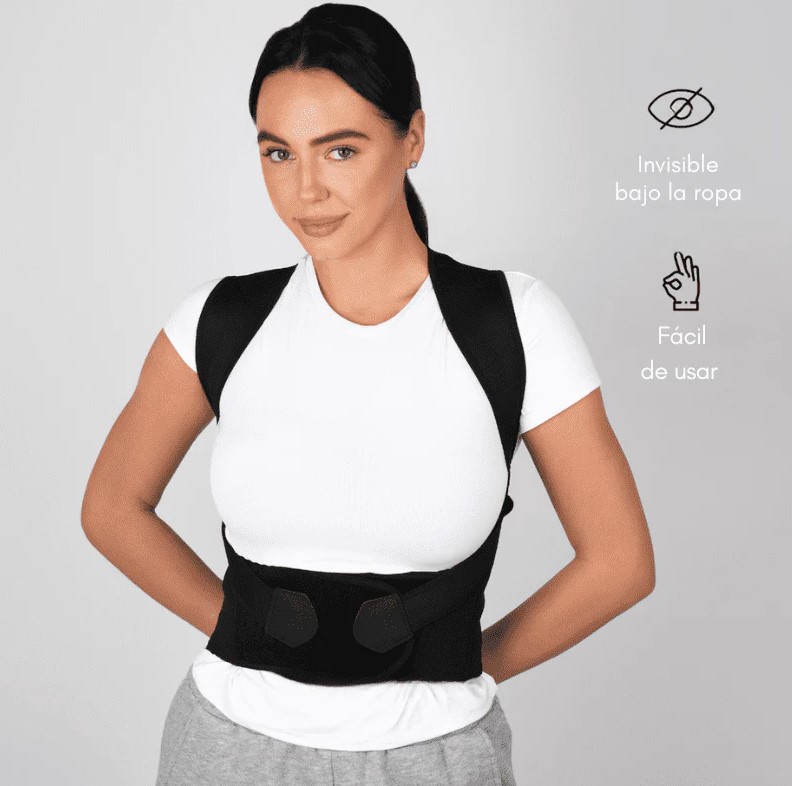 Corrector Cinturon De Postura Unisex NEGRO