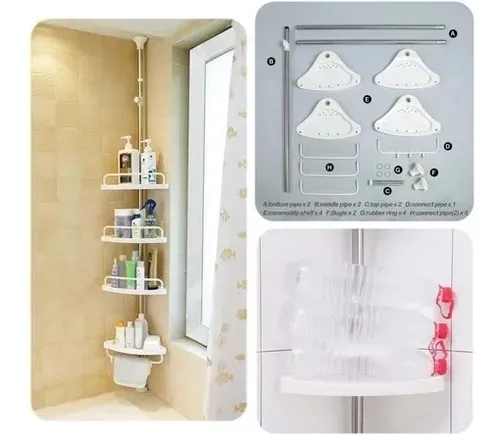 Miniatura 5 de Organizador De Ducha Ajustable Esquina