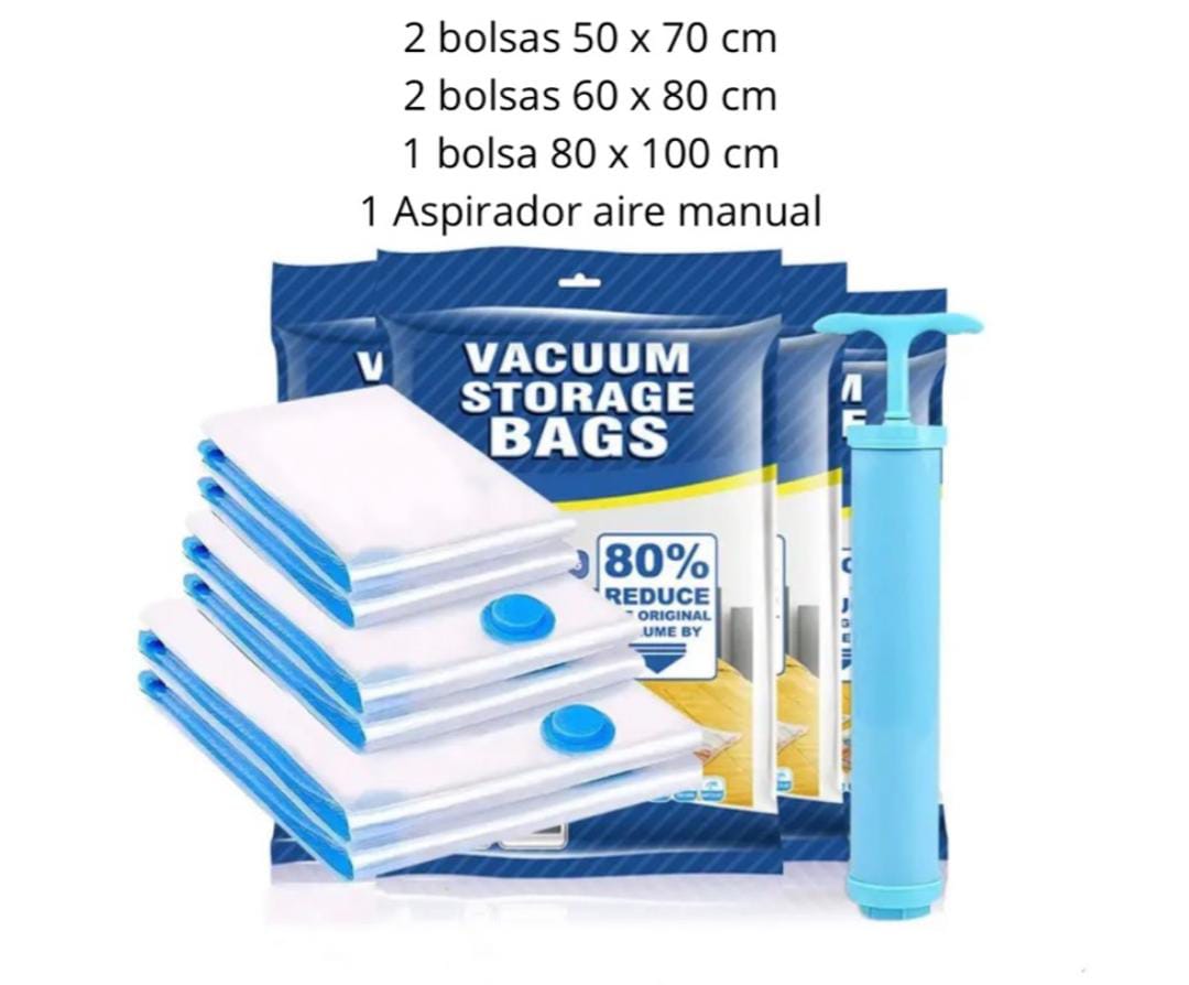 Bolsa empacador al vacío viaje kit
