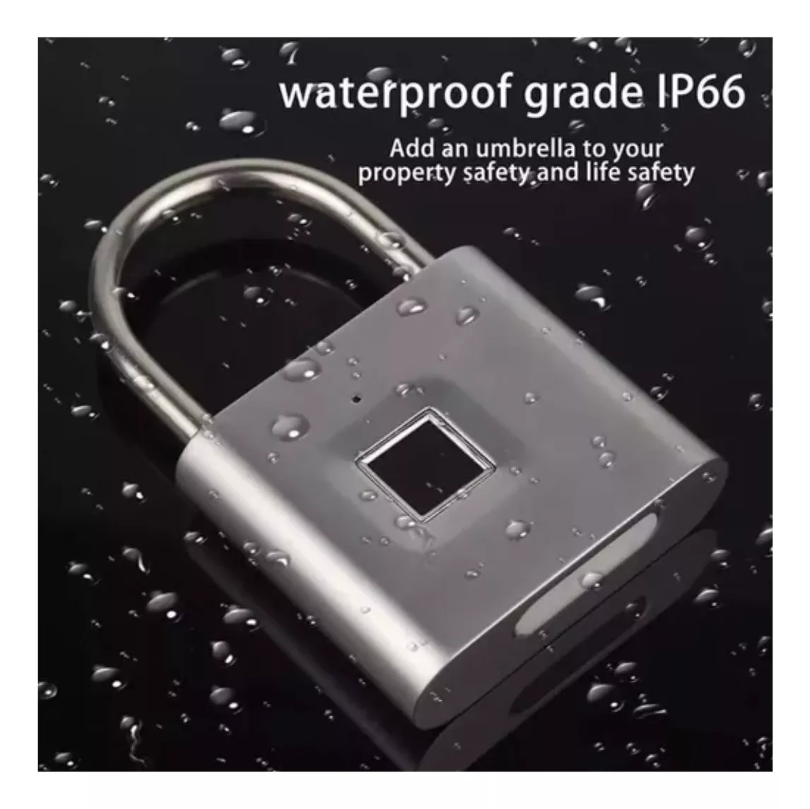 Miniatura 2 de Candado Huella Digital Recargable