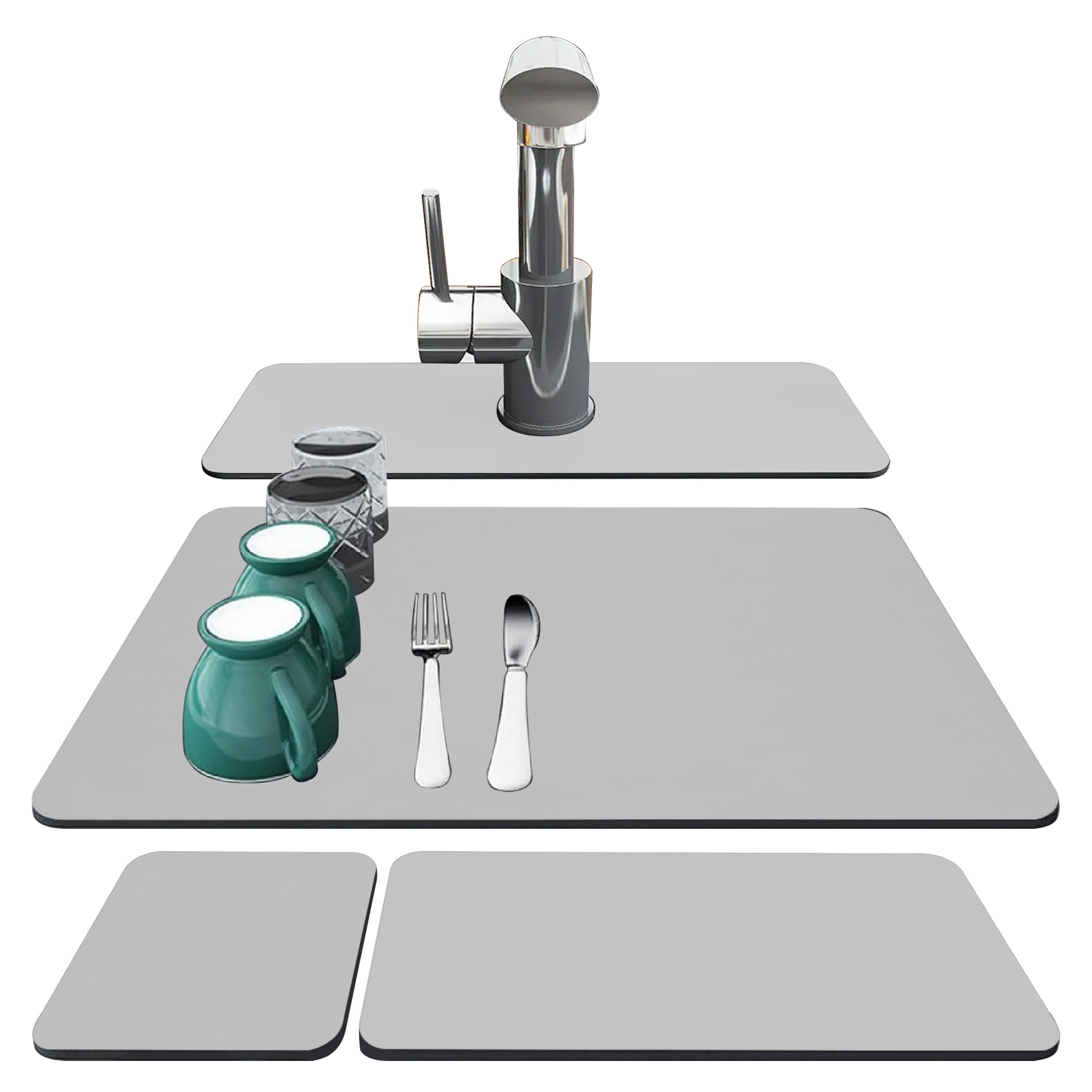 Miniatura 2 de Set X4 Alfombrillas Absorbentes Cocina