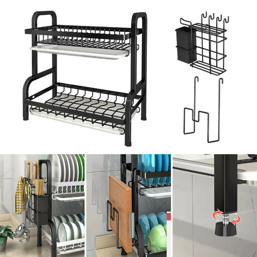 Miniatura 3 de Secaplatos Escurridor Loza 2 Niveles