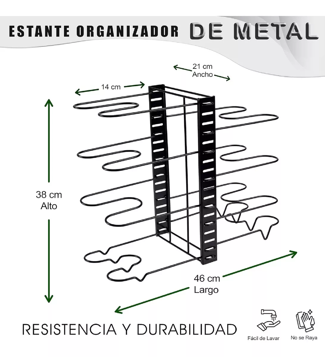 Miniatura 10 de Organizador De Ollas 8 Niveles