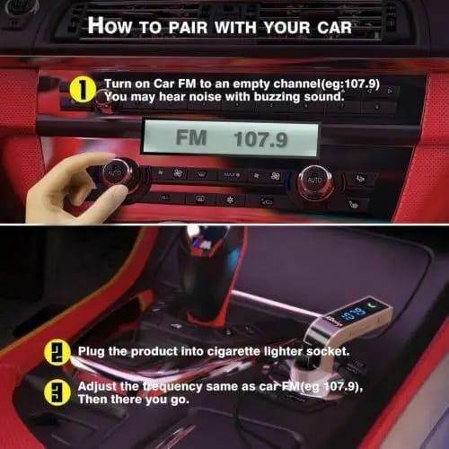 Miniatura 3 de Transmisor Bluetooth G7 para carro