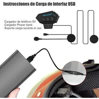Intercomunicador Bt12 Auriculares Casco