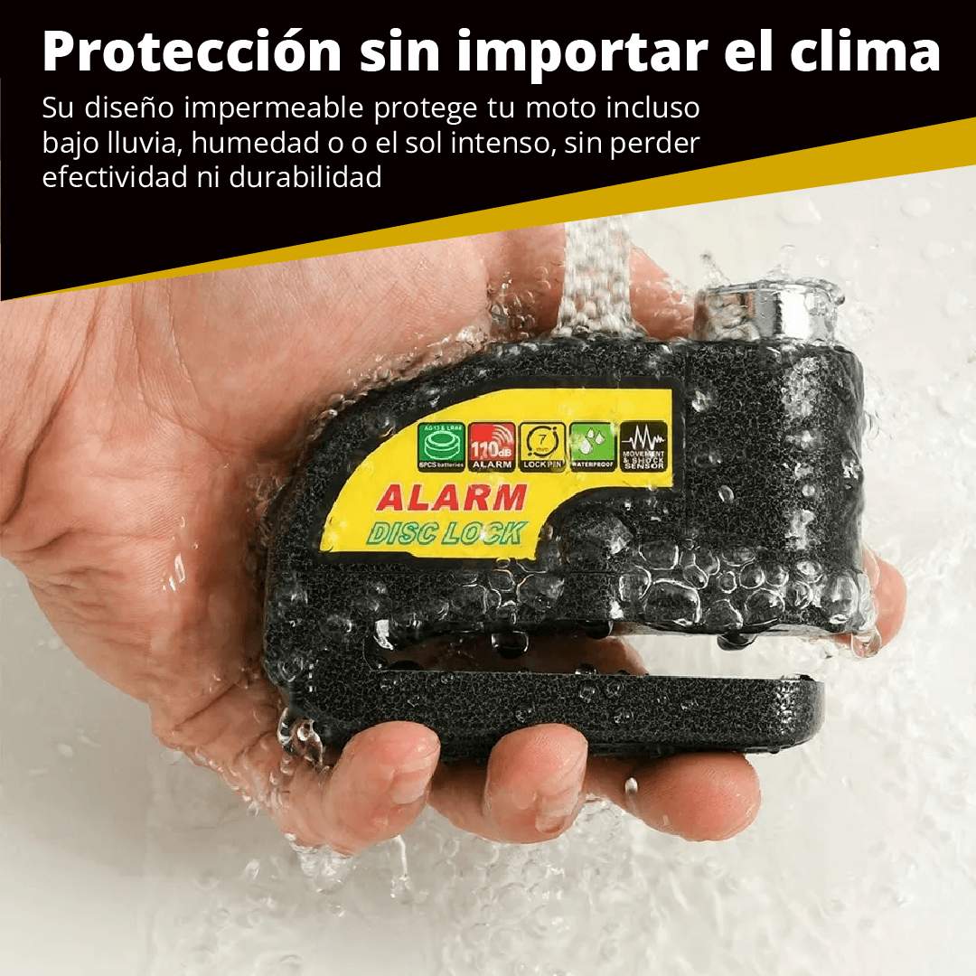 Miniatura 5 de CANDADO DISCO CON ALARMA PARA MOTO O BIC