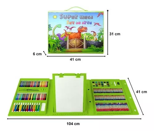 Vista 4 de Set de arte infantil con tablero 208 - color: rosado