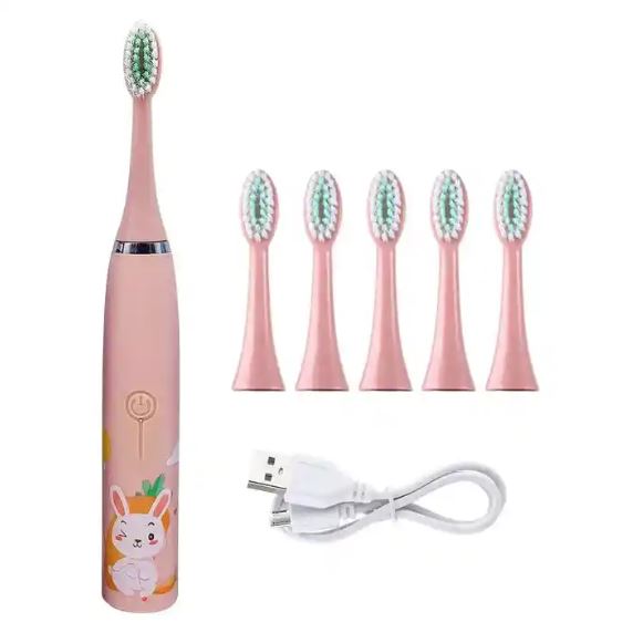 Vista 4 de Cepillo Electrico Infantil - Personaje y color: Rosado Conejo